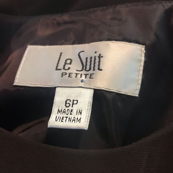 Le Suit Blazer Women’s Petite Size 4P Brown 2-Piece Set Blazer & Tank NWT - Picture 10 of 11